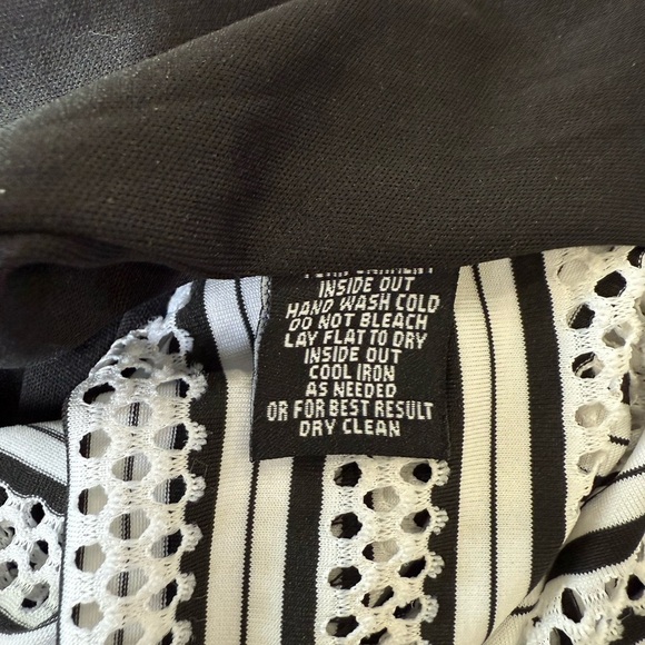 Sharagano Black and White Midi Dress with Classic Charm Size 6 Business Casual - Picture 7 of 7